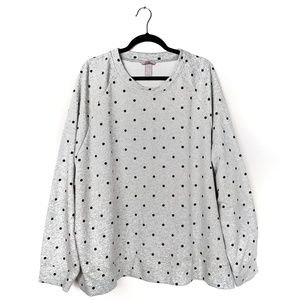 H&M - Over Sized Polka Dot Cozy Sweat Shirt EUC